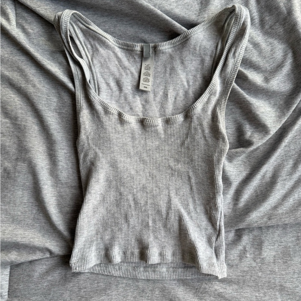 SKIMS Gray Tank Top
